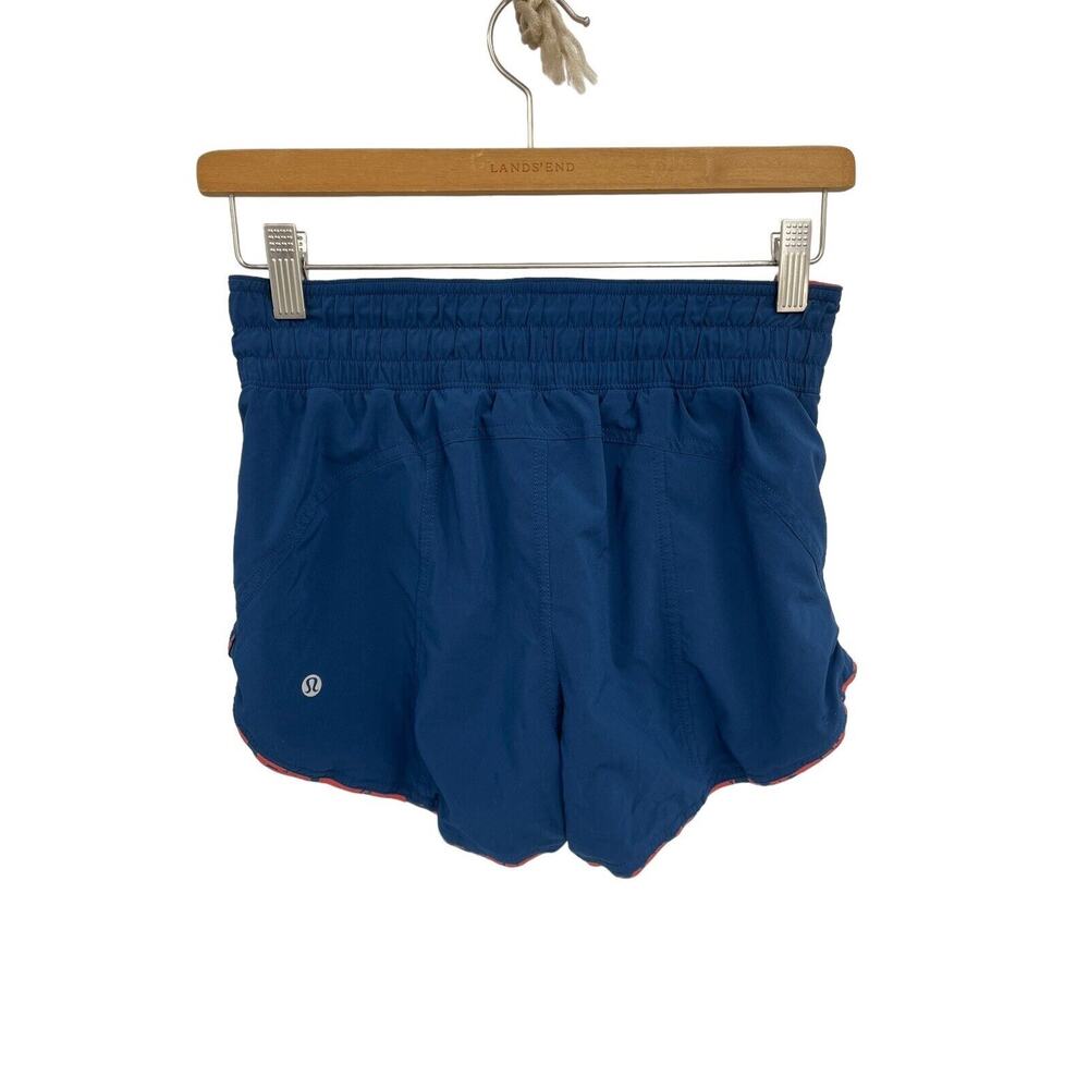 Lululemon Choose A Side Shorts Onyx Blue Efflorescent Dark Canyon Size 4 - Picture 5 of 8
